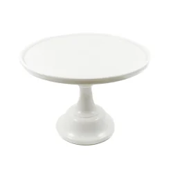 Mosser Glass White Milk Glass Cake Stand