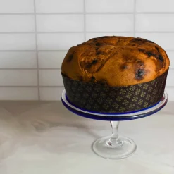 Murano Glass Blue Cake Stand, 25cm