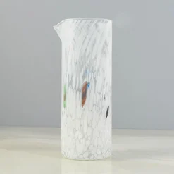 Murano Glass Tall Pitcher, White