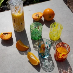 Murano Glass Tumbler, Orange
