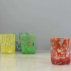 Murano Glass Tumbler, Orange