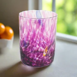 Murano Glass Tumbler, Purple