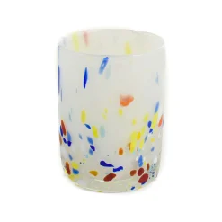 Murano Glass Tumbler, Rainbow