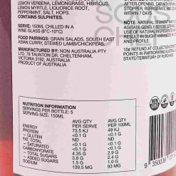 NON5 Lemon Marmalade & Hibiscus Non Alcoholic Wine, 750ml