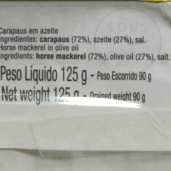 Nuri Horse Mackerel in Olive Oil, 125g