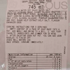 Oden Soup Base, 750g