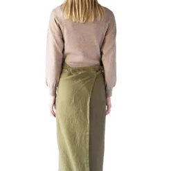 Olive Chef Linen Apron