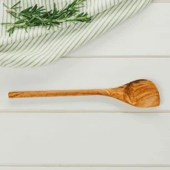 Olive Wood Corner Spoon, 30cm