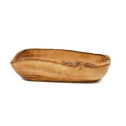 Olive Wood Rustic Serving Bowl, 27cm