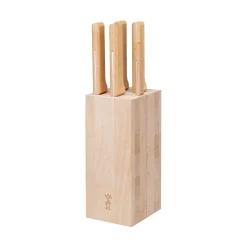 Opinel Beechwood Knife Block, 5 Slot