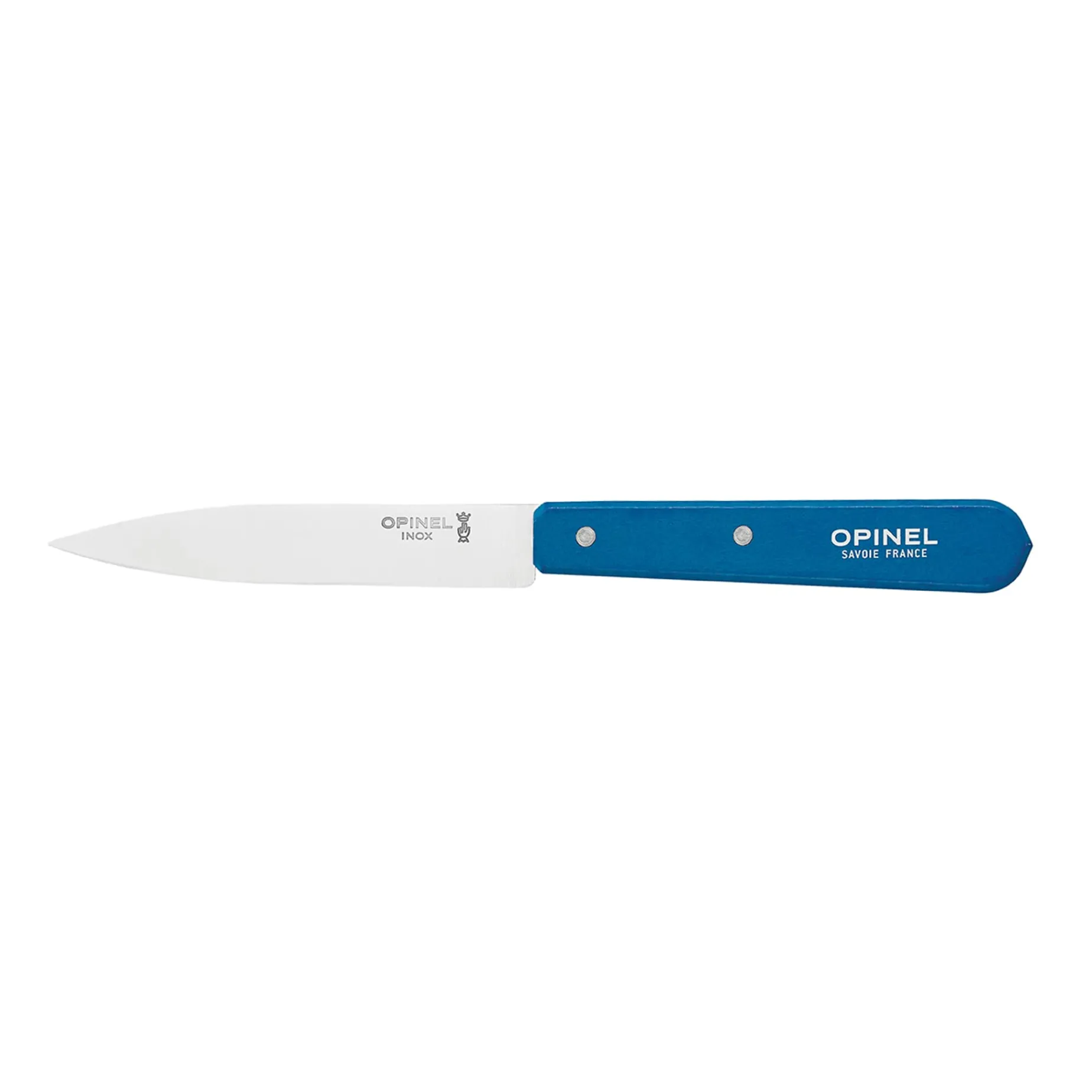Opinel No 112 Blue Beechwood Handle Paring Knife, 10cm
