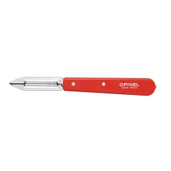 Opinel No 115 Red Beechwood Handle Peeler, 6cm