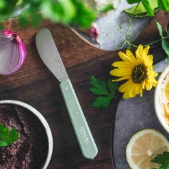 Opinel No 117 Sage Beechwood Handle Spreading Knife, 6cm