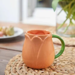 Orange Tulip Coffee Cup, 400ml
