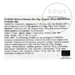 Organic Shiso & Sesame Furikake, 30g