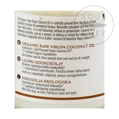 Organic Virgin Coconut Oil, 200ml