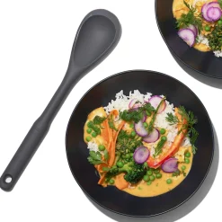 Oxo Grey Silicone Chop & Stir Cooking Spoon