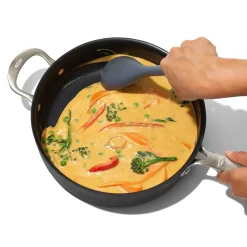 Oxo Grey Silicone Chop & Stir Cooking Spoon