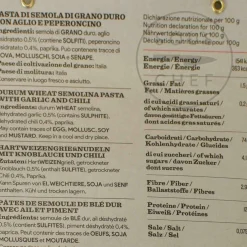 Pasta L'Antica Striped Farfalle with Garlic & Chili, 250g