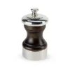 Peugeot Palace Wood & Silver Plated Salt Mill, 10cm