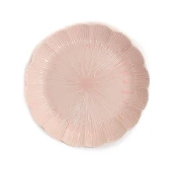 Pink Scalloped Japanese Small Plate, 16cm