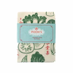 Poon's London Vegetable Guide Tea Towel