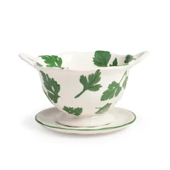 Porcelain Parsley Colander, 19.5cm