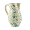 Puglia Aquamarine Splatter Ceramic Pitcher