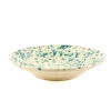 Puglia Aquamarine Splatter Pasta Bowl, 29cm