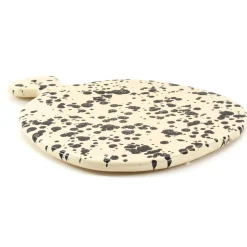 Puglia Black Splatter Ceramic Serving Board, 25cm