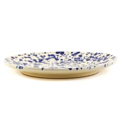 Puglia Blue Splatter Dinner Plate, 27cm