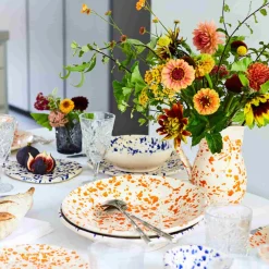 Puglia Blue Splatter Dinner Plate, 27cm