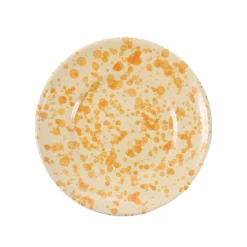 Puglia Dark Yellow Splatter Side Plate, 19cm