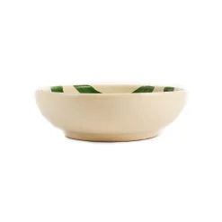 Puglia Green Stripe Bowl, 19cm