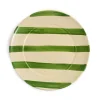 Puglia Green Stripe Dinner Plate, 27cm