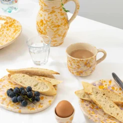 Puglia Lilac and Yellow Splatter Mug