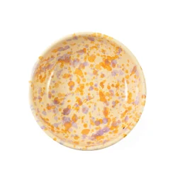 Puglia Lilac and Yellow Splatter Bowl, 19cm