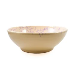 Puglia Lilac Splatter Large Salad Bowl, 28cm