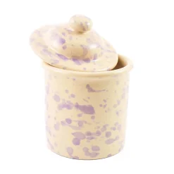 Puglia Lilac Splatter Storage Jar, 15cm