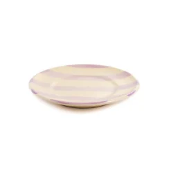 Puglia Lilac Stripe Side Plate, 19cm