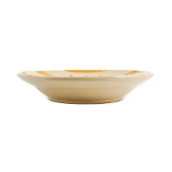 Puglia "Penne Alla Vodka" Yellow Stripe Pasta Bowl, 29cm