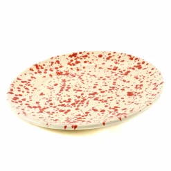 Puglia Red Splatter Dinner Plate, 27cm