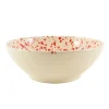 Puglia Red Splatter Large Salad Bowl, 28cm