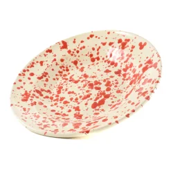 Puglia Red Splatter Pasta Bowl, 29cm