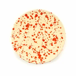 Puglia Red Splatter Side Plate, 19cm