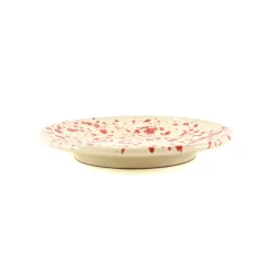 Puglia Red Splatter Side Plate, 19cm