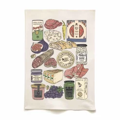 Quite Nice Clothing Charcuterie Organic Cotton Tea Towel