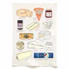 Quite Nice Clothing Cheese and Crackers Organic Cotton Tea Towel