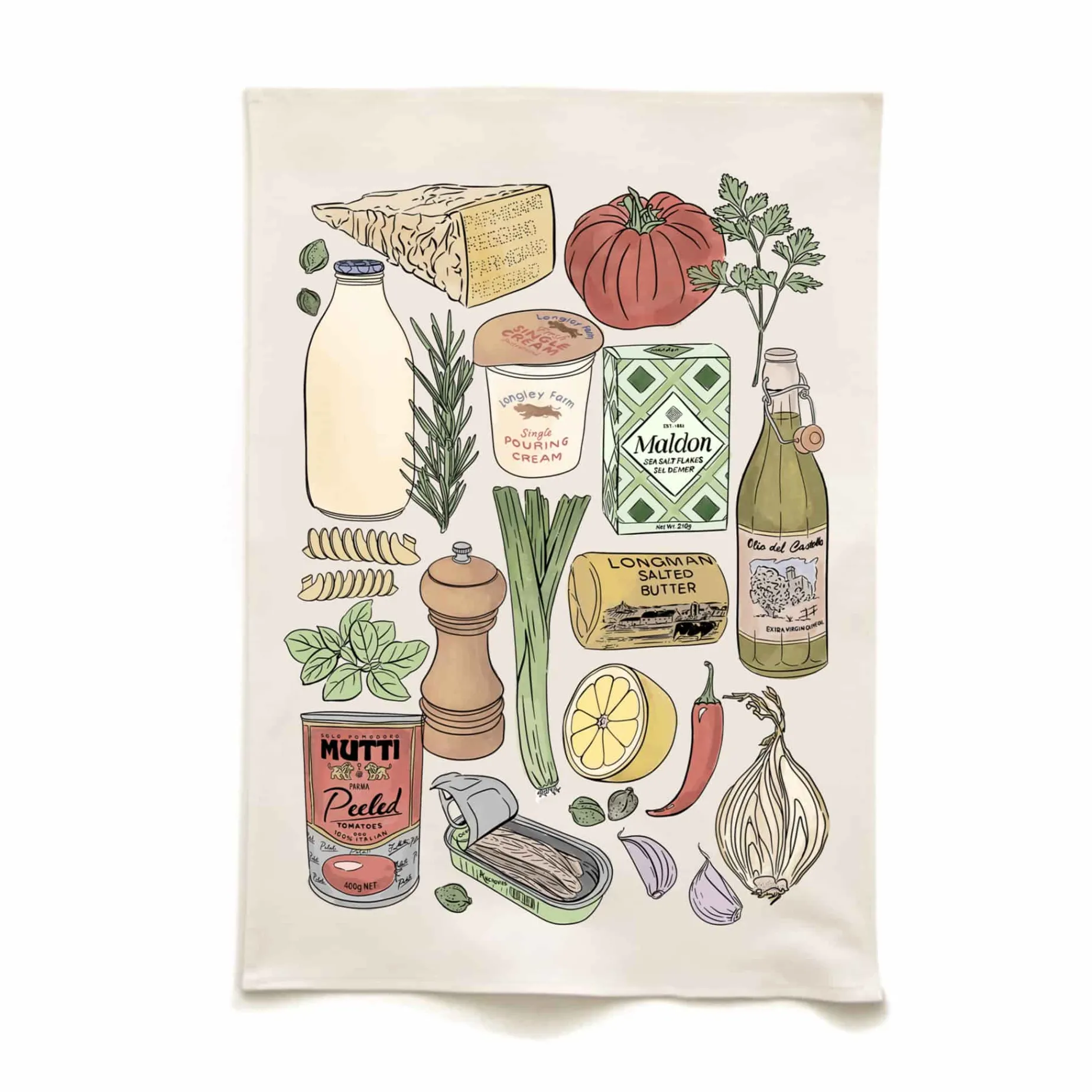 Quite Nice Clothing Cooking Essentials Organic Cotton Tea Towel