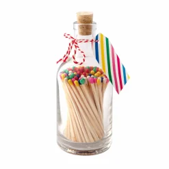 Rainbow Luxury Matches in Glass Bottle